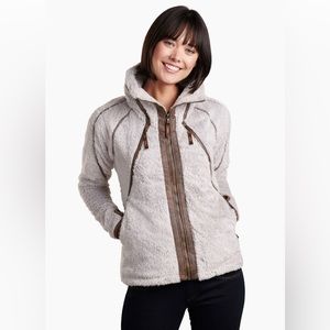 KUHL‎ women’s Flight Jacket with hidden zipper hood in Stone size Small